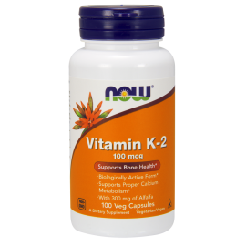 Vitamin K-2 100 mcg 100 vcaps Now Foods