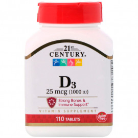 Витамин D3 25 мкг (1000 МЕ) 110 таблеток