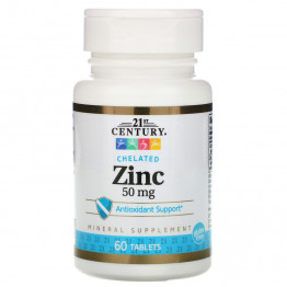 Zinc Chelated 50 mg 60 Tablets / Цинк Хелат