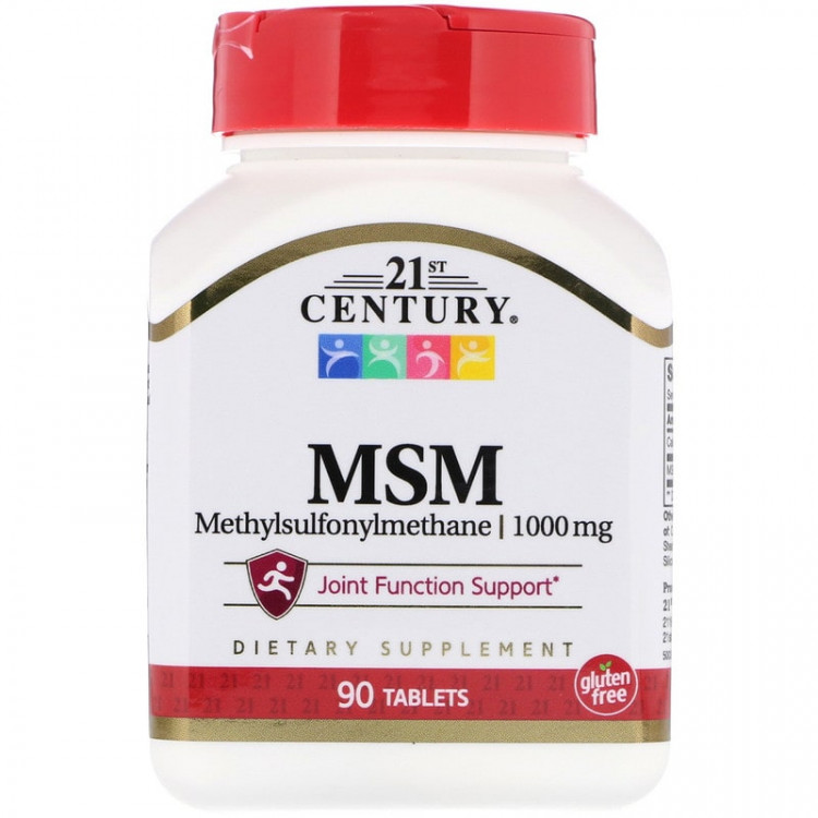 21st Century MSM / МСМ (метилсульфонилметан) 1000 мг 90 таблеток