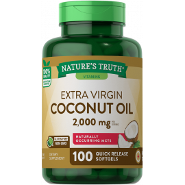 Nature's Truth Coconut Oil Extra Virgin 2000 mg 100 softgels / КОКОСОВОЕ МАСЛО 
