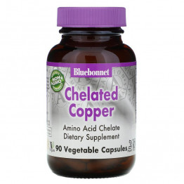 Bluebonnet Nutrition Chelated Copper 90 капсул /  Медь в хелатной форме