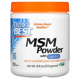 Doctor's Best MSM Powder с OptiMSM / Порошок МСМ 250 г