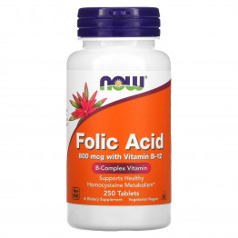 Folic Acid with Vitamin B12 250 tab / Фолиевая кислота