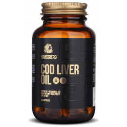 Grassberg Cod Liver Oil + Vit D, A, E 60 капсул / Масло печени трески