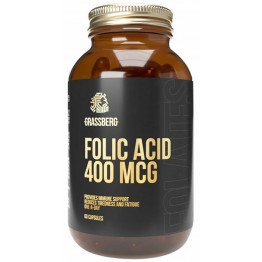 Grassberg Folic acid 400 мкг 60 капсул / Фолиевая кислота