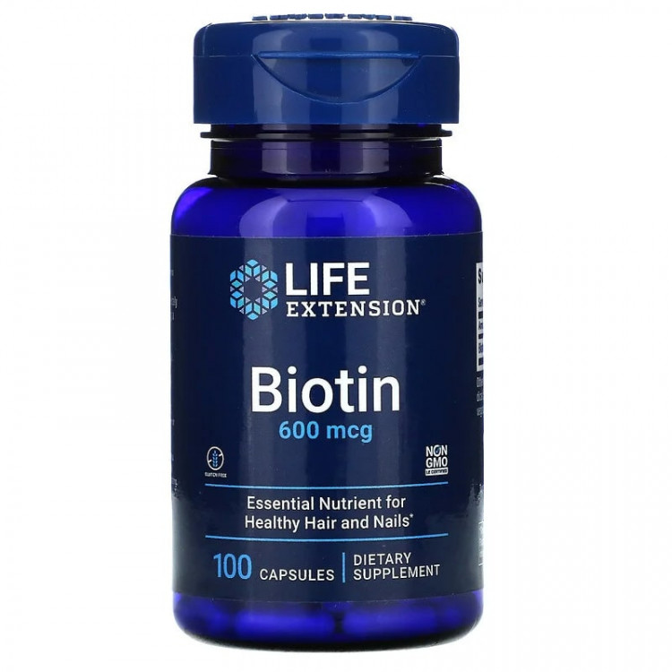 Life Extension Biotin 600 mcg / Биотин 100 капсул