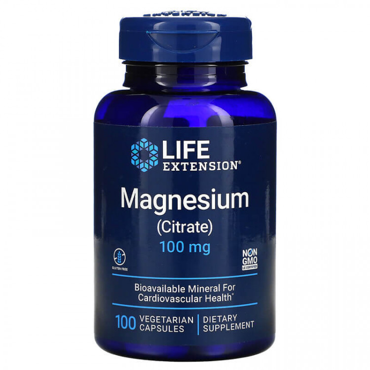 Life Extension Magnesium (Citrate) / Магний (Цитрат) 100  мг, 100 капсул