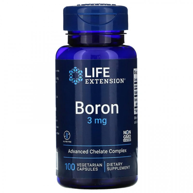 Life Extension Boron 3 mg / Бор 100 капсул