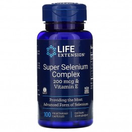 Life Extension Super Selenium Complex & Vitamin E 200 mcg / Селен и Витамин Е 100 капсул