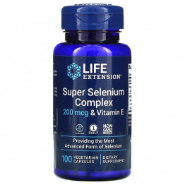 Life Extension Super Selenium Complex & Vitamin E 200 mcg / Селен и Витамин Е 100 капсул
