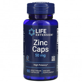Life Extension Zinc Caps / Цинк в капсулах 50 мг 90 вегетарианских капсул