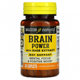 Mason Natural Сила мозга с экстрактом шалфея 60 капсул