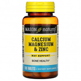 Mason Natural Кальций, магний и цинк 100 таблеток