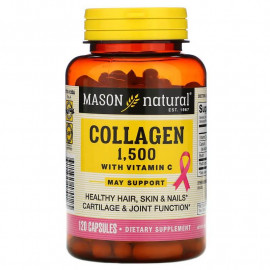 Mason Natural Коллаген 1500 с витамином С 120 капсул