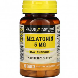 Mason Natural Мелатонин 5 мг 60 таблеток