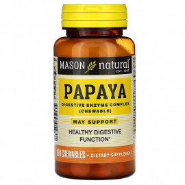 Mason Natural Папайя - комплекс пищеварительных ферментов 100 жевательных таблеток