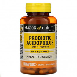 Mason Natural Ацидофильный пробиотик с пектином 100 капсул