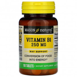 Mason Natural Витамин B1 250 мг 100 таблеток