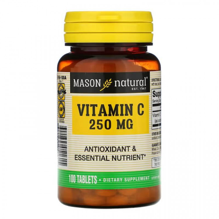 Mason Natural Витамин С 250 мг 100 таблеток