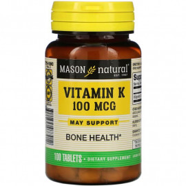 Mason Natural Витамин К 100 мкг 100 таблеток