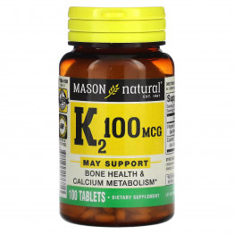 Mason Natural Витамин K2 100 мкг 100 таблеток  title=