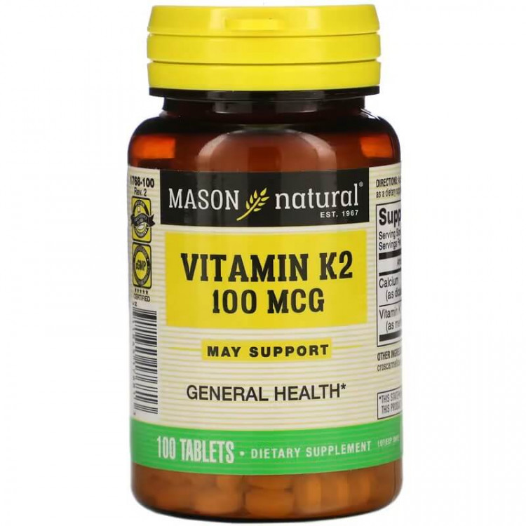 Mason Natural Витамин K2 100 мкг 100 таблеток