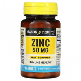 Mason Natural Цинк 50 мг 100 таблеток