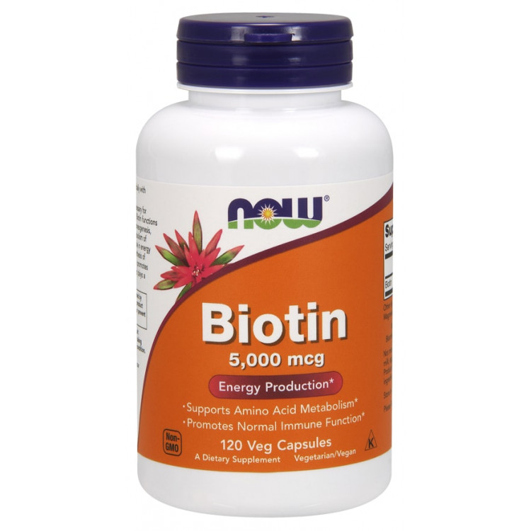 Biotin 5000 mcg 120 vcaps / Биотин