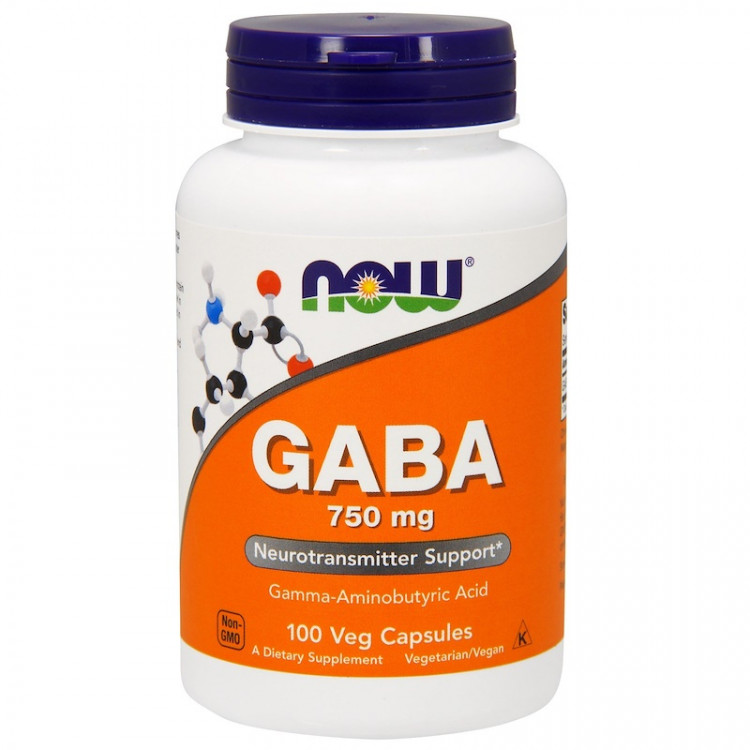 GABA 750 mg 100 caps  / ГАМК - Гамма-аминобутириновая кислота