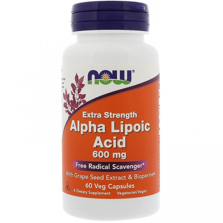 Alpha Lipoic Acid Extra Strength 600 mg 60 caps / Альфа-липоевая кислота