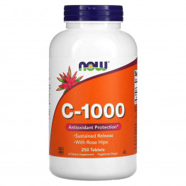 NOW Foods C-1000 250 таблеток / Витамин С  title=