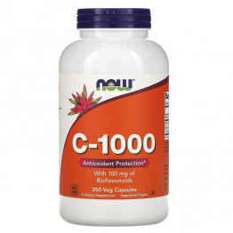 Now Foods C-1000 / Витамин С 250 растительных капсул