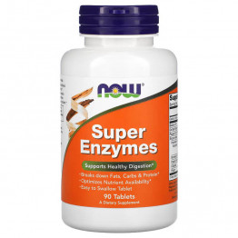 NOW Foods Super Enzymes / Суперферменты 90 таблеток  title=