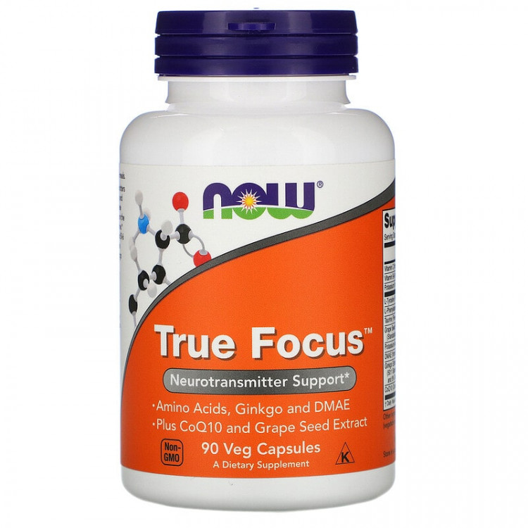 Now Foods True Focus 90 растительных капсул
