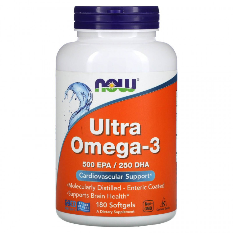 Now Foods Ultra Omega-3 180 капсул / Омега-3