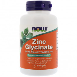 Zinc Glycinate / Глицинат цинка 120 мягких таблеток