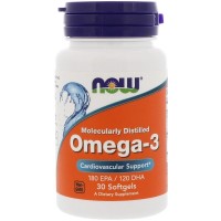 Omega-3 Molecularly Distilled 30 softgels / Омега-3