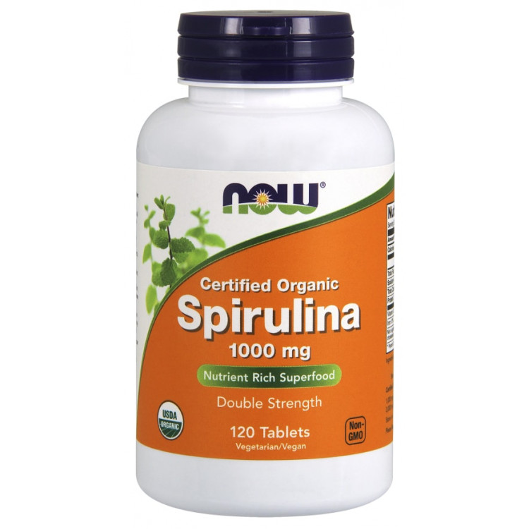 Spirulina 100% Natural 1000 mg 120 tab / Натуральная спирулина