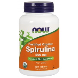 Spirulina Certified Organic 500 mg 180 tab / Натуральная спирулина