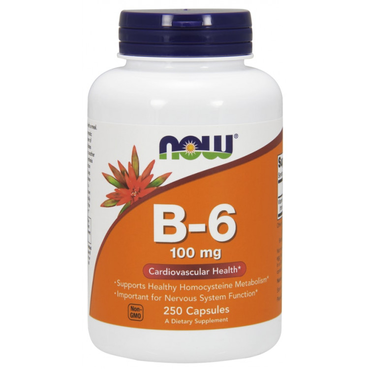 Vitamin B-6 100 mg 250 caps / Витамин Б-6 (Пиридоксин)