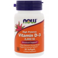 Vitamin D-3 2000 IU 30 softgels / Витамин Д-3