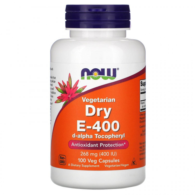Vitamin E-400 Dry 100 veg capsules / Сухой Витамин Е