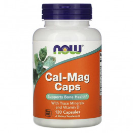 Now Foods Cal-Mag Caps with Trace Minerals and Vitamin D / Кальций, Магний, Витамин Д3 120 Капсул