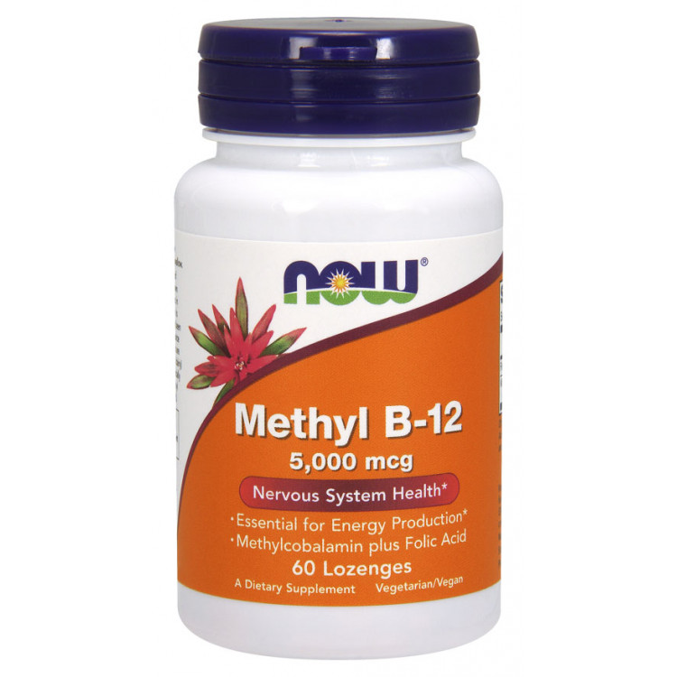  Methyl B-12 5000 mcg 60 Lozenges / Витамин Б-12