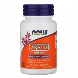 NOW Foods 7-KETO 100 mg 60 Veg Capsules