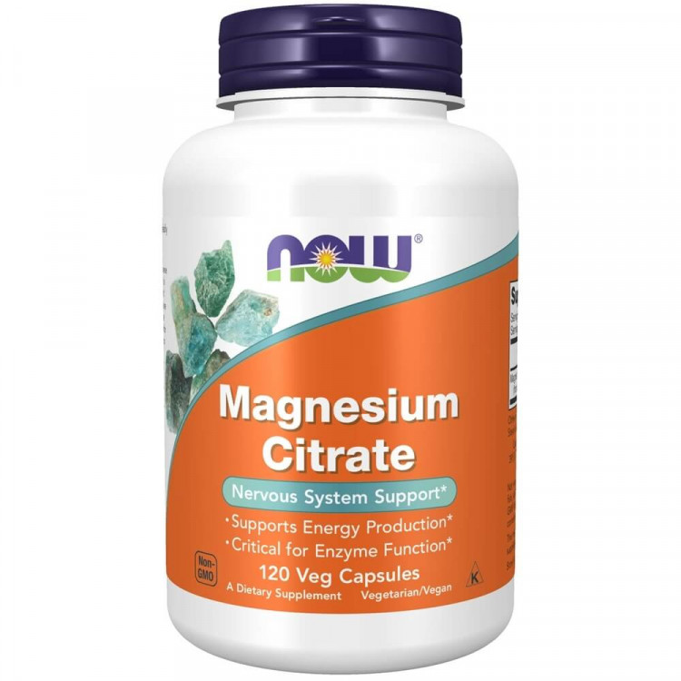 Now Foods Magnesium Citrate 400 mg 120 caps / Магний цитрат