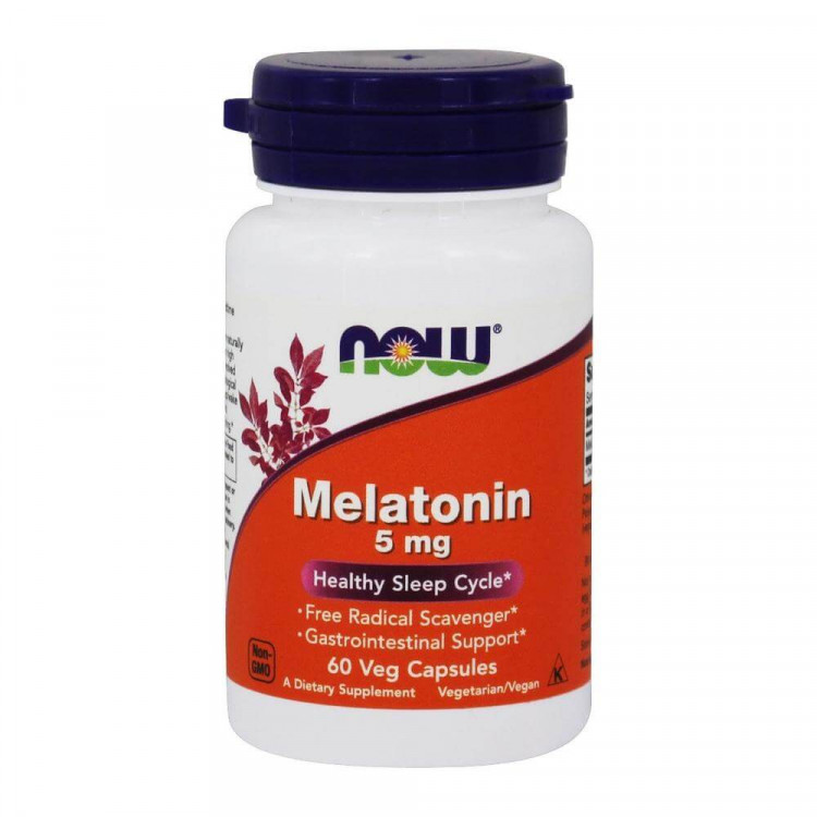 Now Foods Melatonin 5 mg 60 caps / Мелатонин