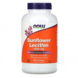 NOW Foods Sunflower Lecithin 1200 mg 200 Softgels / Лецитин