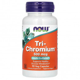 Now Foods Tri-Chromium 500 mcg 90 vcaps / Нау Фудс Хром 500 мкг 90 капсул